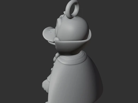 Donald Duck Dracula Ring Figure 3D Model