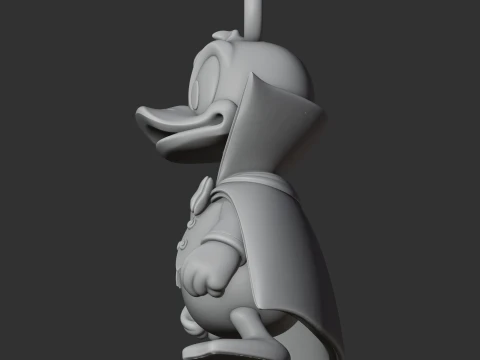 Donald Duck Dracula Ring Figure 3D Model