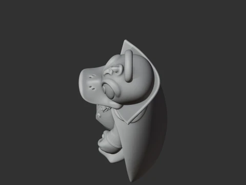 Donald Duck Dracula Ring Figure 3D Model