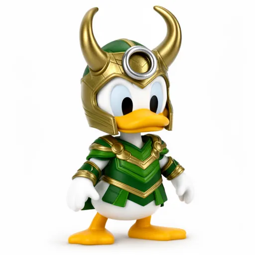 Donald Duck Loki Ring Figure 3D Model .c4d .max .obj .3ds .fbx .stl .blend 