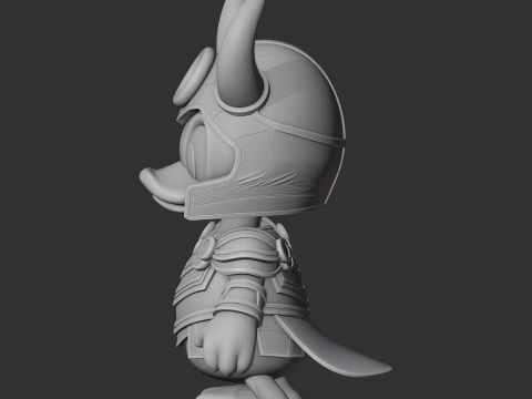 Donald Duck Loki Ring Figure 3D Model