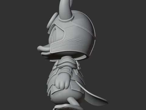 Donald Duck Loki Ring Figure 3D Model