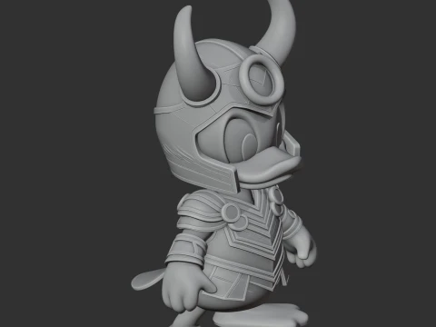Donald Duck Loki Ring Figure 3D Model