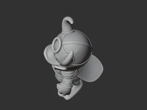 Donald Duck Loki Ring Figure 3D Model
