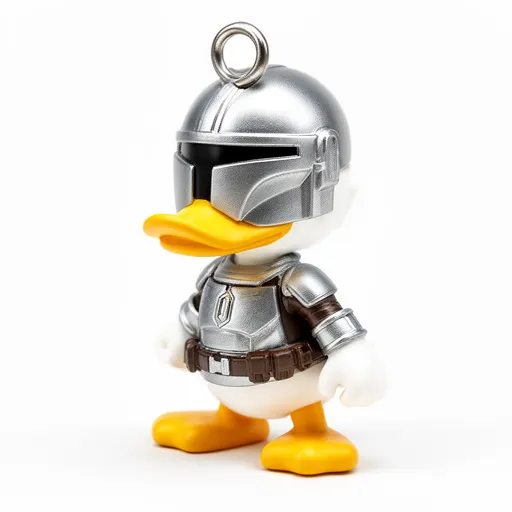 Donald Duck Mandalorian Ring Figure 3D Model .c4d .max .obj .3ds .fbx .stl .blend 