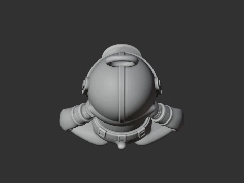 Donald Duck Mandalorian Ring Figure 3D Model