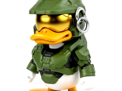 Donald Duck Master Chief Ring Figure 3D Model