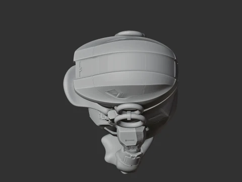 Donald Duck Master Chief Ring Figure 3D Model