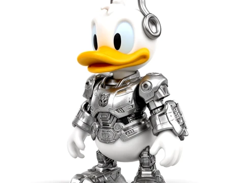 Donald Duck Megatron Ring Figure 3D Model