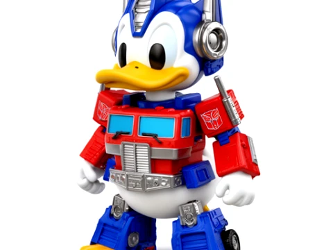 Figurine en anneau Donald Duck Optimus Prime Modèle 3D