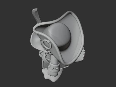 Donald Duck Pirate Ring Figure 3D Model