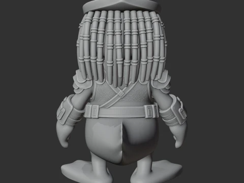 Donald Duck Predator Ring Figure 3D Model
