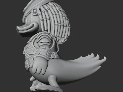Donald Duck Predator Ring Figure 3D Model
