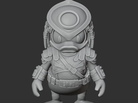 Donald Duck Predator Ring Figure 3D Model