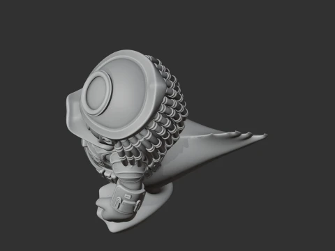 Donald Duck Predator Ring Figure 3D Model