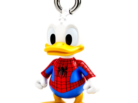 Donald Duck Spider-Man Ring Figure 3D Model