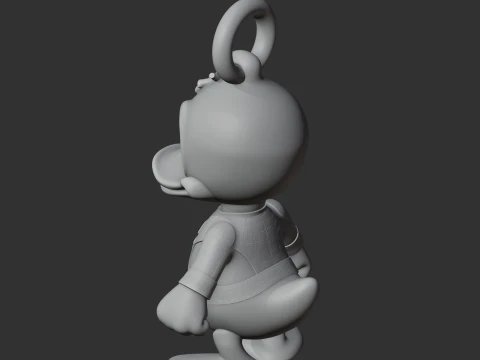 Donald Duck Spider-Man Ring Figure 3D Model