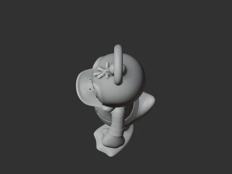 Donald Duck Spider-Man Ring Figure 3D Model