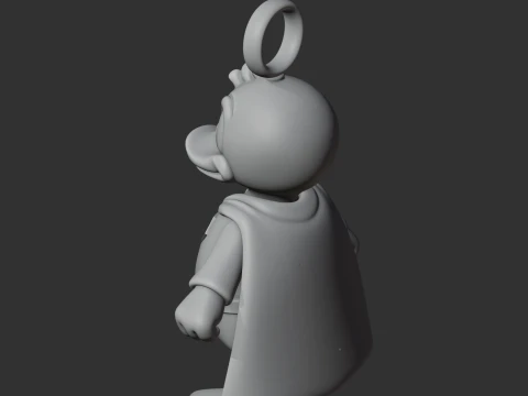 Donald Duck Superman Ring Figure 3D Model