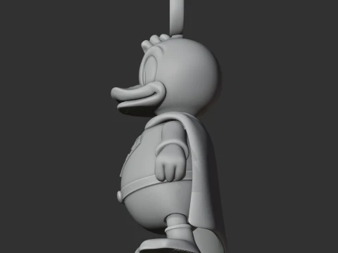Donald Duck Superman Ring Figure 3D Model