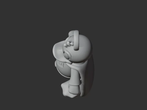 Donald Duck Superman Ring Figure 3D Model
