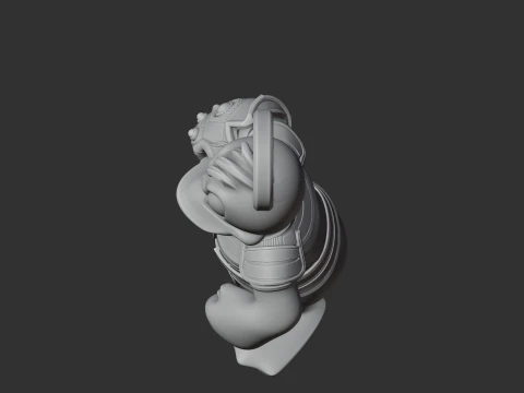 Donald Duck Thanos Ring Figure 3D Model