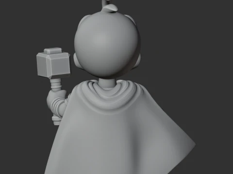 Donald Duck Thor Ring Figure 3D Model