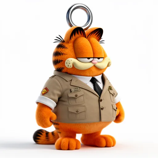 Garfield Ace Ventura Ring Figure 3D Model .c4d .max .obj .3ds .fbx .stl .blend 