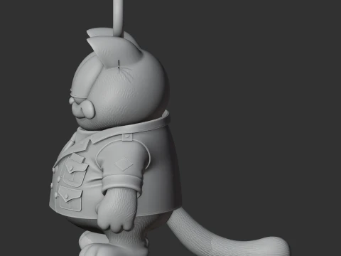 Garfield Ace Ventura Ring Figure 3D Model