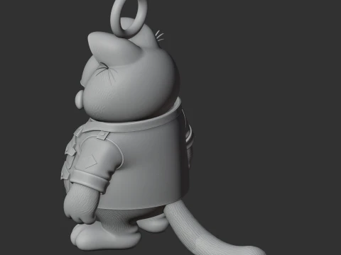 Garfield Ace Ventura Ring Figure 3D Model