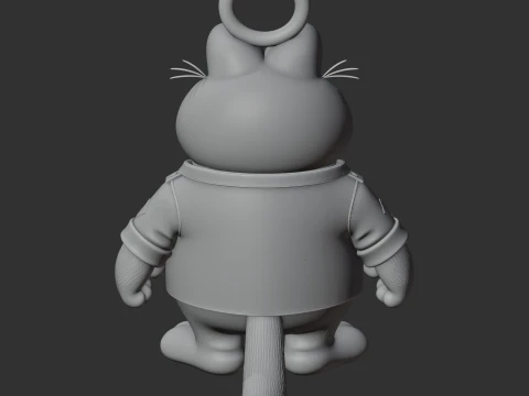 Garfield Ace Ventura Ring Figure 3D Model