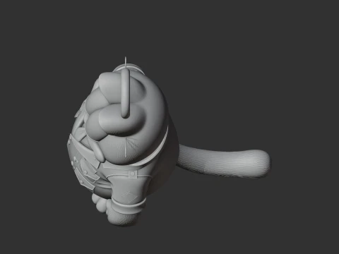 Garfield Ace Ventura Ring Figure 3D Model