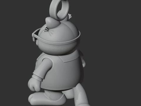 Garfield Agent Smith Ring Figure 3D Model