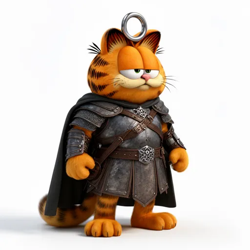 Garfield Aragorn Ring Figure 3D Model .c4d .max .obj .3ds .fbx .stl .blend