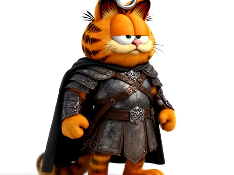 Garfield Aragorn Ring Figure 3D Model