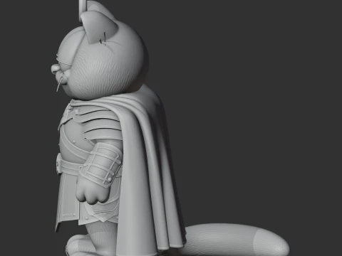Garfield Aragorn Ring Figure 3D Model