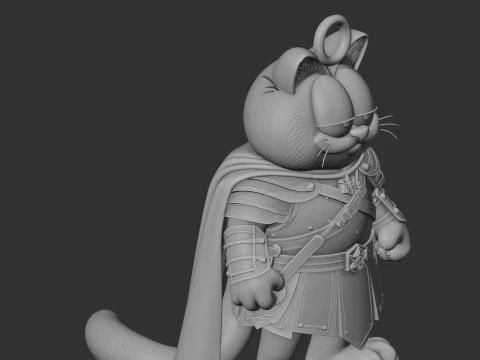 Garfield Aragorn Ring Figure 3D Model