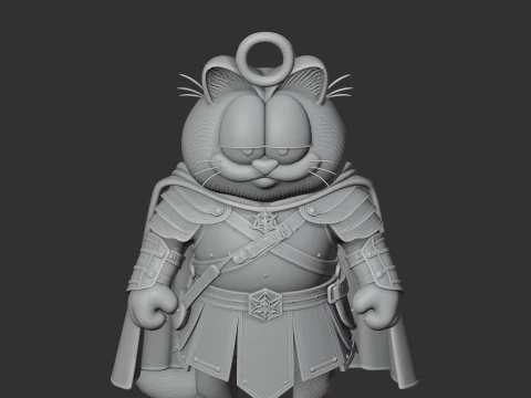 Garfield Aragorn Ring Figure 3D Model