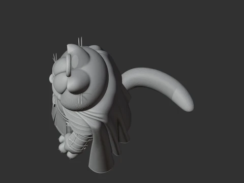 Garfield Aragorn Ring Figure 3D Model