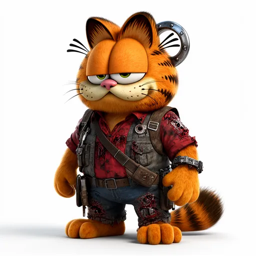 Garfield Ash Williams Ring Figure 3D Model .c4d .max .obj .3ds .fbx .stl .blend