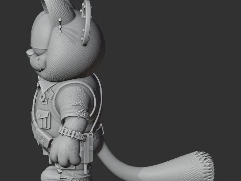 Garfield Ash Williams Ring Figure 3D Model