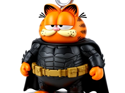 Garfield Batman Ring Figure 3D Model