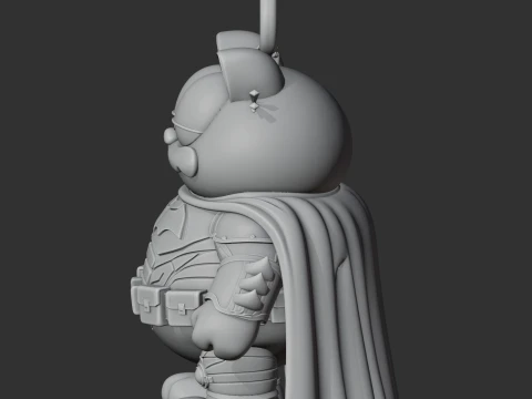 Garfield Batman Ring Figure 3D Model