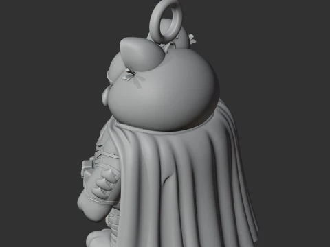 Garfield Batman Ring Figure 3D Model