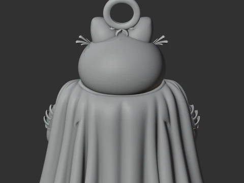 Garfield Batman Ring Figure 3D Model
