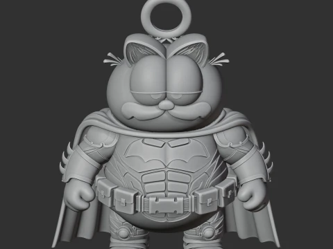 Garfield Batman Ring Figure 3D Model