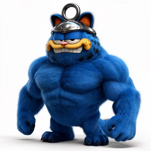 Garfield Beast Ring Figure 3D Model .c4d .max .obj .3ds .fbx .stl .blend 
