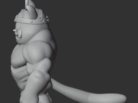 Garfield Beast Ring Figure 3D Model
