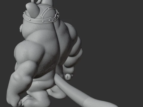 Garfield Beast Ring Figure 3D Model