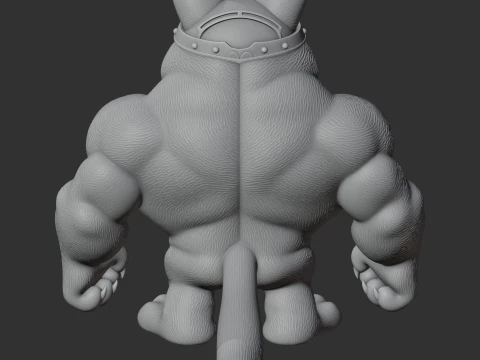 Garfield Beast Ring Figure 3D Model